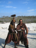 Luke Zarzecki playing pirate
